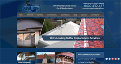 Desktop Screenshot of cornerstonegutters.com